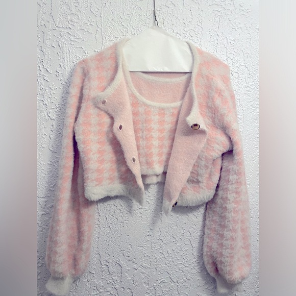 SHEIN Tops - Vintage mean girls crop top and cardigan